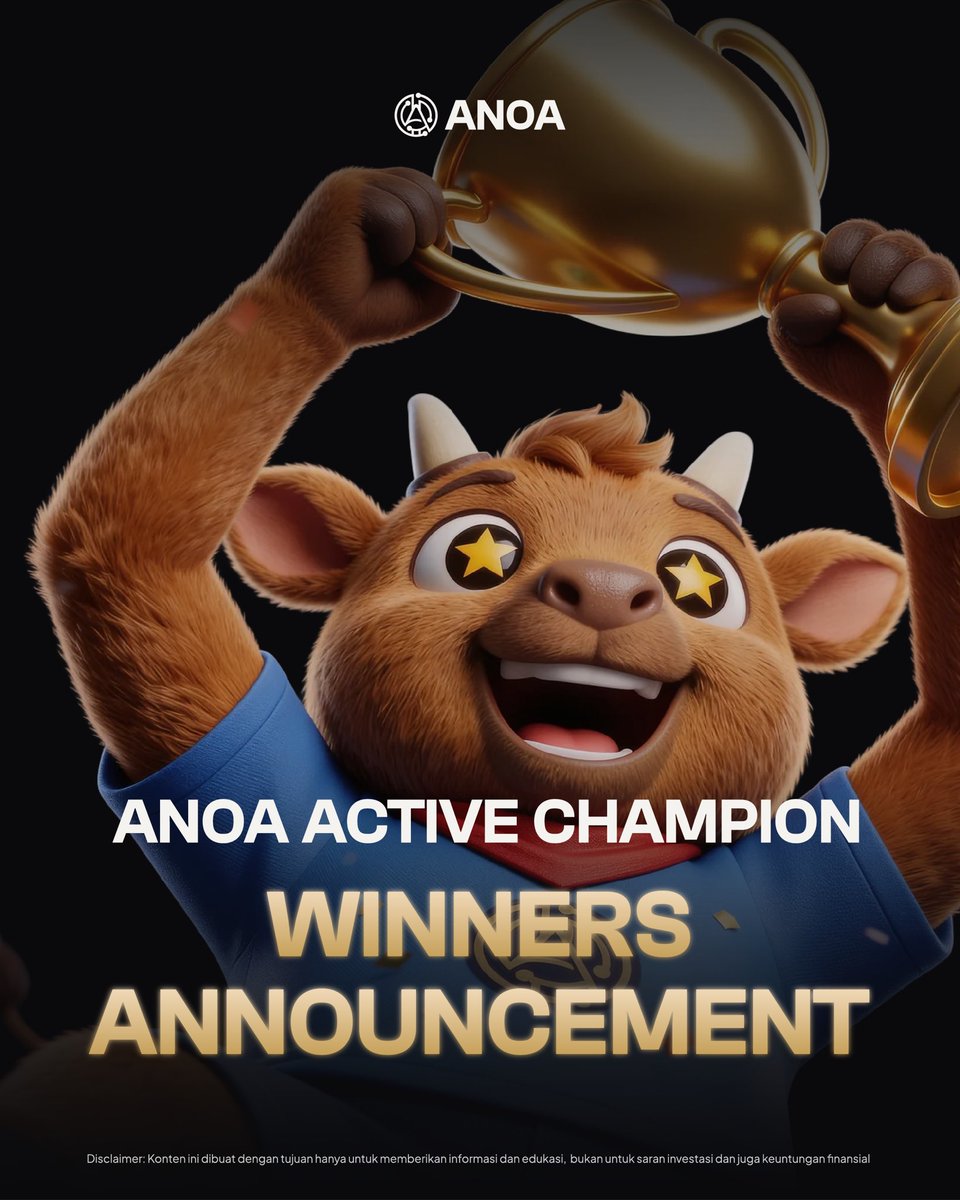 ANOAtoken's tweet photo. 🏆 The wait is over. We have our winners! 🥳

Selamat kepada para pemenang yang berhasil terpilih! 🎉

Langsung cek discord & telegram ANOA untuk lihat daftar pemenangnya! 🚀

Terima kasih untuk semua yang sudah aktif berkontribusi dan menjadi bagian dari komunitas ANOA 🤩

#ANOA #ANOAtoken #Web3 #Crypto