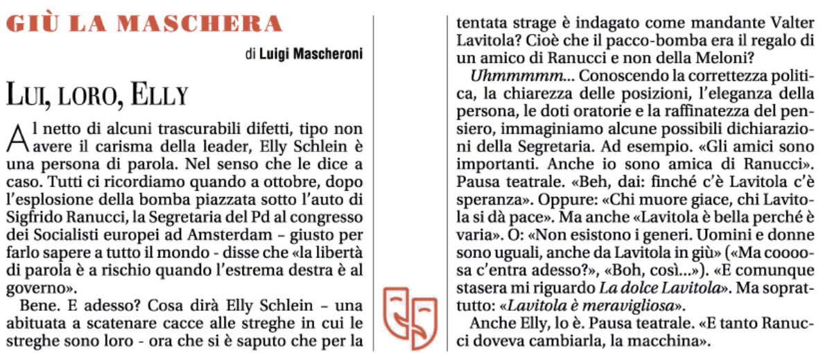 LuigiMascheroni's tweet photo. Lavitola è davvero meravigliosa https://t.co/1kEig0wflR