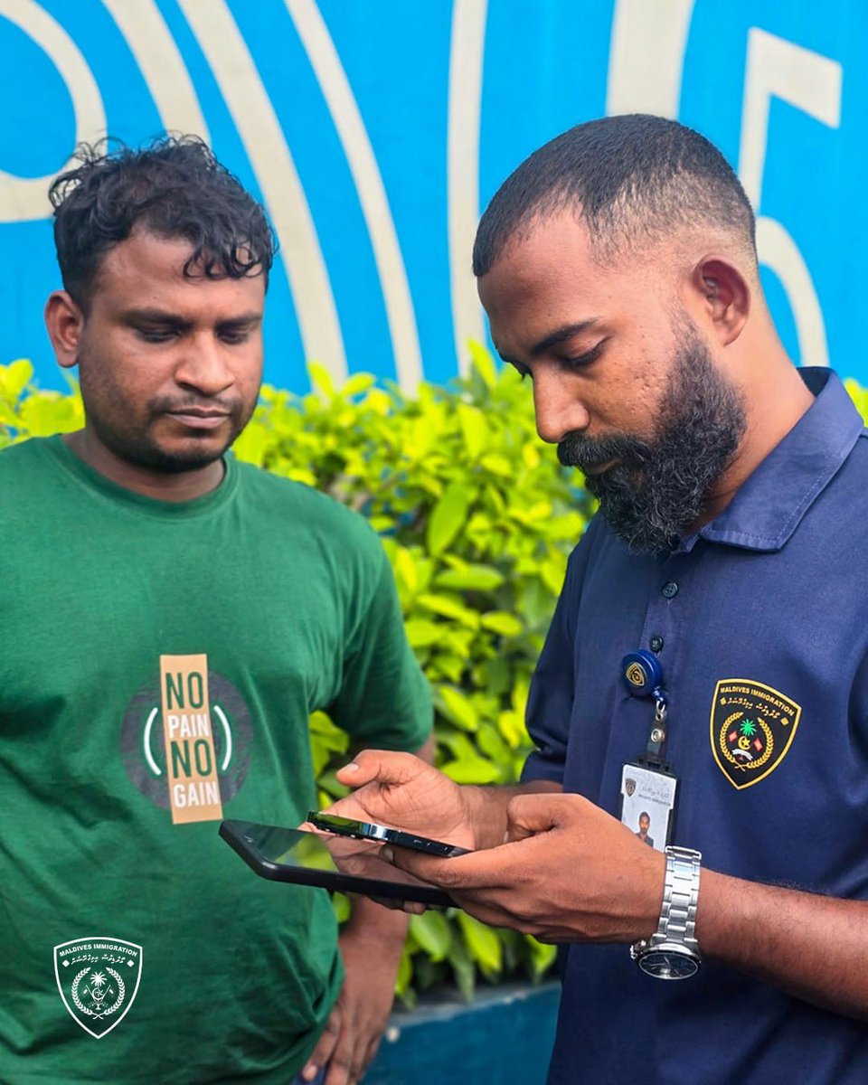 ImmigrationMV's tweet photo. Monitoring activities under the Migration Monitoring &amp; Compliance Program (MMCP) were conducted in Hulhumalé and Malé yesterday.  Total of 68 expatriates were checked and 7 expatriates found in violation of immigration regulations were detained. https://t.co/I3K9n0eZUZ