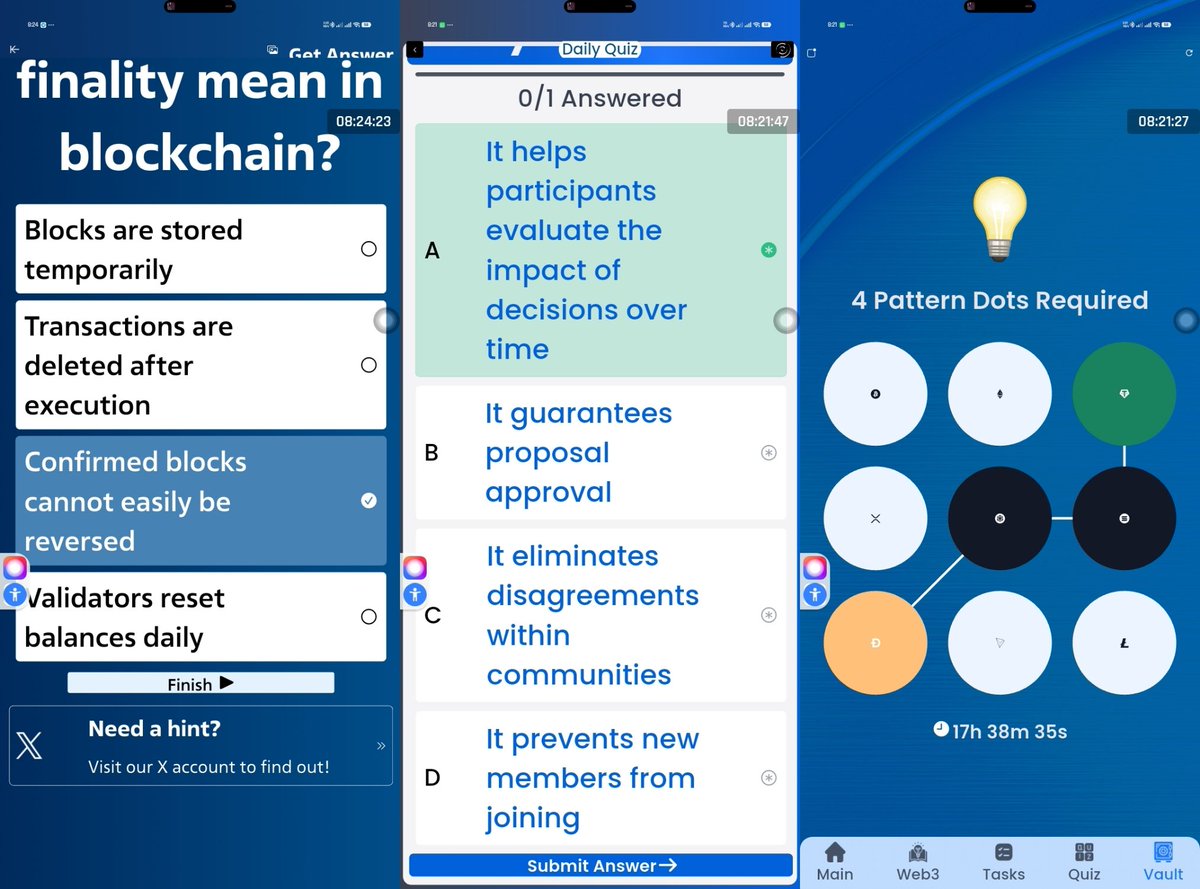 okwu34488's tweet photo. 9TH JULY 2026 DAILY QUIZ ANSWERS🚨
✅ Xenea Wallet : Wallet backup,discontinue in future
✅ Marina Protocol Quiz: B
✅ Spur Protocol Quiz: C
✅ Syntax Quiz: A
🔓 Syntax Vault Unlocked
➡️ Secret Code: 3-6-5-7
#CryptoQuiz #DailyCombo #CryptoAirdrop #SyntaxVault #AirdropAlert https://t.co/hRWU7Uylhk