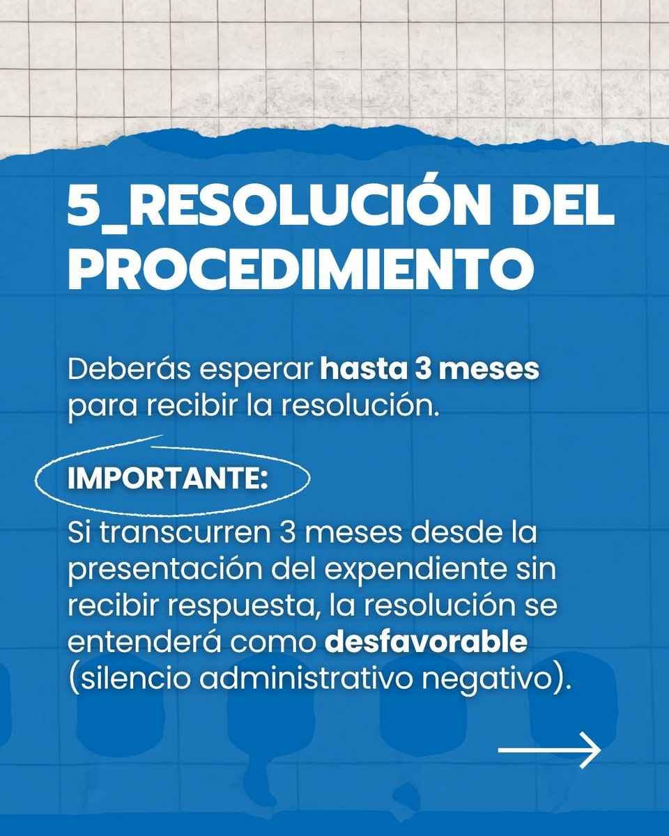 ongrescate's tweet photo. 3. Autorización para trabajar
4. Asignación del número de la Seguridad Social
5. Resolución del procedimiento

⭕ Importante: si pasan 3 meses desde la presentación del expediente sin respuesta, se entenderá como resolución desfavorable por silencio administrativo negativo. https://t.co/ovdaXK4FtZ