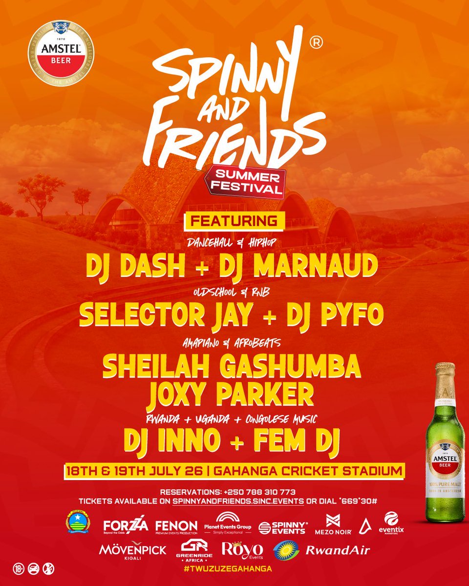 djspinnyug's tweet photo. 9 days to go 🔥
It keeps getting closer and closer 🥳

Get your tickets here: https://t.co/LGVLeABOkz NOW!

#TwuzuzeGahanga 
#SpinnyAndFriendsKigali https://t.co/HSbxfY7Nam