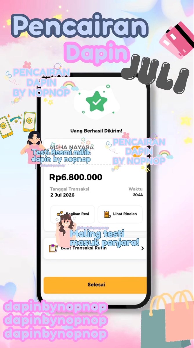 nopnopdapin's tweet photo. Testi pencairan bulan july #pinpri #zonauang https://t.co/TcXJAkevs5