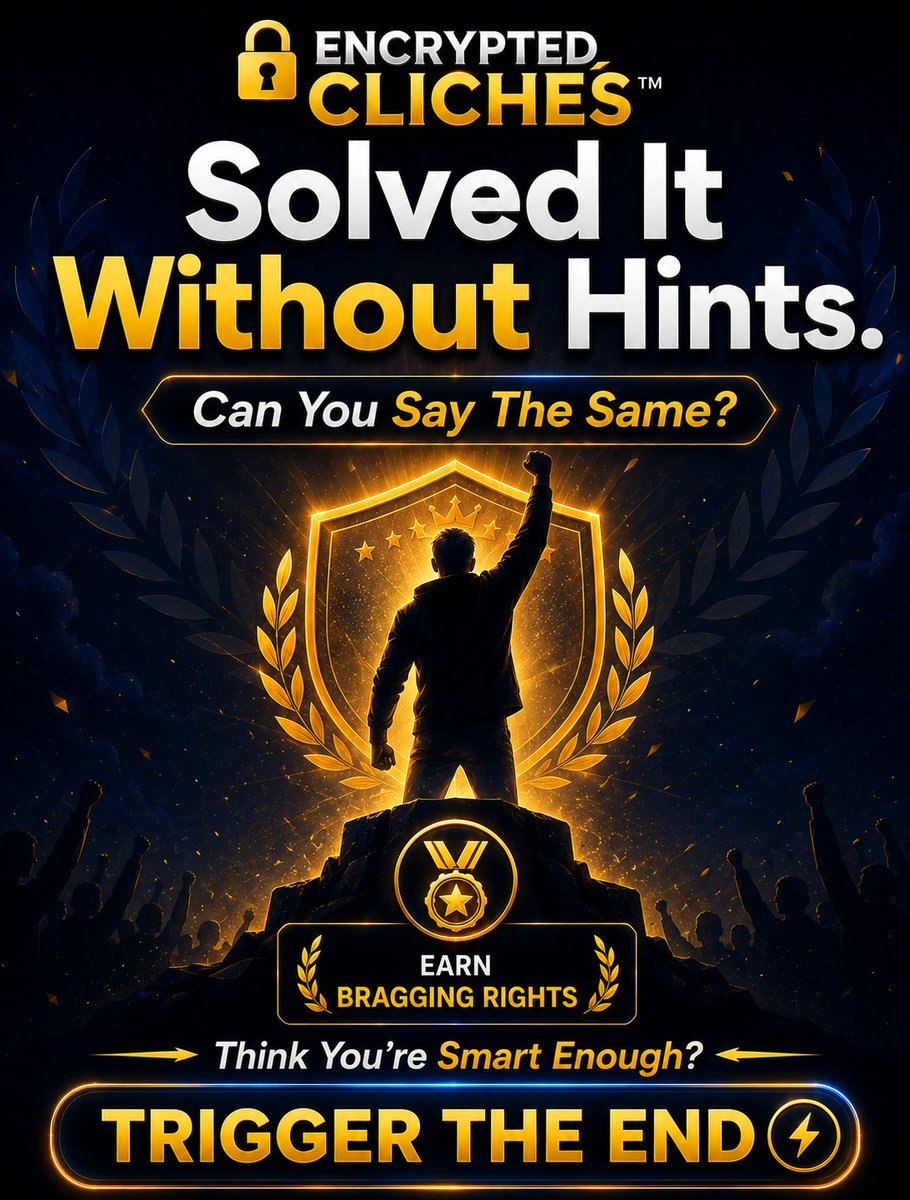 EncryptedCliche's tweet photo. From crossword enthusiasts to trivia lovers, Encrypted Clichés™ delivers a unique challenge that keeps your mind engaged and entertained.
🔥 New puzzle daily
🧩 Endless fun
🏆 Compete with yourself
Play Instantly Here : https://t.co/LHCb44tIz4
#EncryptedCliches #MysteryGame #WordPuzzle #PuzzleGame #BrainChallenge #LogicGame #GuessingGame #WordPlay #PuzzleLovers #DailyPuzzle #ThinkDifferent #MobileGaming
