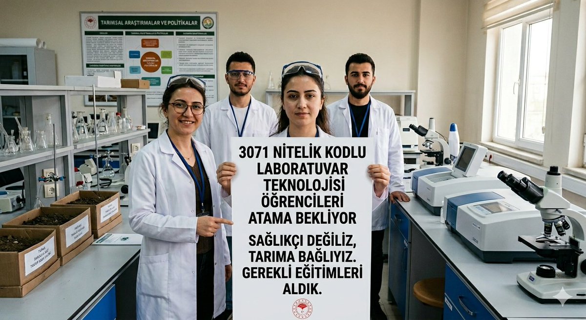 labaratuvartekn's tweet photo. Hakkımız olan atamayı istiyoruz sayın bakanım @ibrahimyumakli
3071 nitelik kodlu Laboratuvar Teknolojisi Atama bekliyor #Laborant
@tarimormanpgm
@Seyfullahaslntk
@RTErdogan
@TBMMresmi
@TCTarim
@OGMgovtr
#TobAtamaBekliyor https://t.co/lxwiaJT9Q4