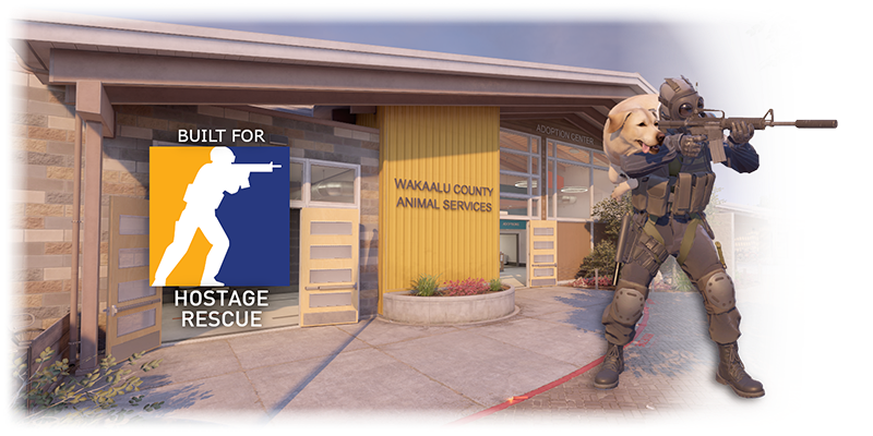 09j8wu346bg2's tweet photo. CS2 Just released the most anticipated update with the new season that people were waiting for years.

And in this update there is something people have never seen before.

The hostage game mode was always about saving people but now you can save DOGS.

This map is an animal shelter and you go inside to save the dogs.

Just like with catwifmask we can now have dogwifgaskmask since its the CT's saving the dog and it's the perfect opposite of catwifmask

It's also already becoming viral with insane potential from MILLIONS of people playing this map and saving dogs whilst playing as CT. 
https://t.co/dRGpSVloki
https://t.co/lRcMMIVxpE

People are already making memes about it and it's going viral https://t.co/8C0pZX3iBa