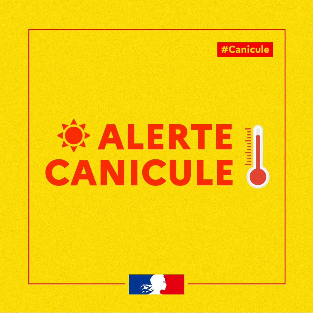 Image de Préfet des Hautes-Pyrénées - #SoyezPrudents ☀️ | Les températures maximales continueront à être très élevées dans les prochains j