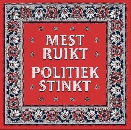 Willeke86Willem's tweet photo. Goeiemorgen rechtsstemmers,wij wensen jullie een fijne donderdag 👍👊
Mest ruikt naar uitwerpselen 
Politiek stinkt naar stront. https://t.co/c6MvB3CNC2