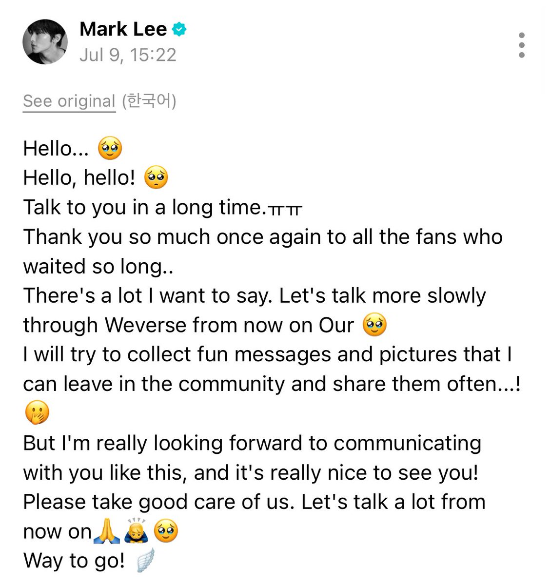 marklopsemangka's tweet photo. cara dia nulis dan nyapa fans dari trainee sampe sekarang tetap sama 🥹🫳🏻

2013                                                 2026 https://t.co/y74KnZi1Gx