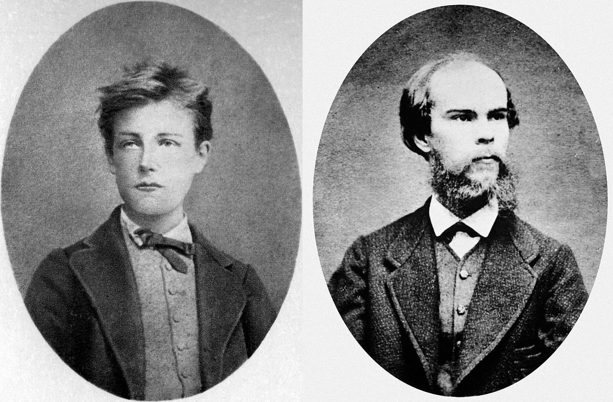 NathanFrancis__'s tweet photo. "Here's how I will teach you to leave!"
📖 #OTD in the #History of #Literature 10 July 1873, during an argument in Brussels, #PaulVerlaine shot his lover #ArthurRimbaud in the wrist with a revolver. #Verlaine was sentenced to two years. #Rimbaud went home to his mother's farm. https://t.co/ZjRQPI8ftT