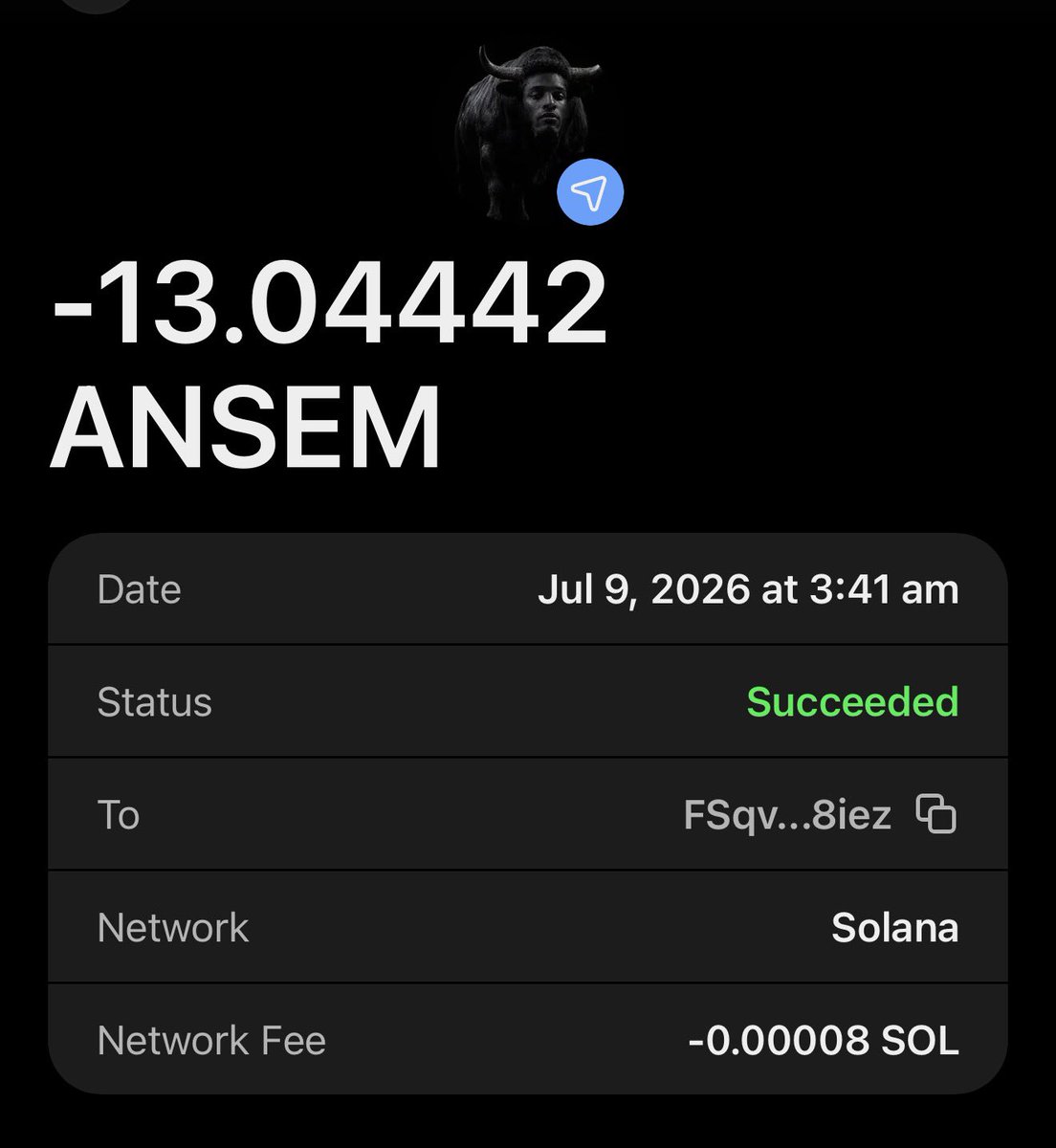 ytnoiz05's tweet photo. All you had to do was be in my Telegram

Don’t worry I’ll send out more solana:9cRCn9rGT8V2imeM2BaKs13yhMEais3ruM3rPvTGpump 

Make sure you follow me + turn notis on https://t.co/uUpqCtBgcD