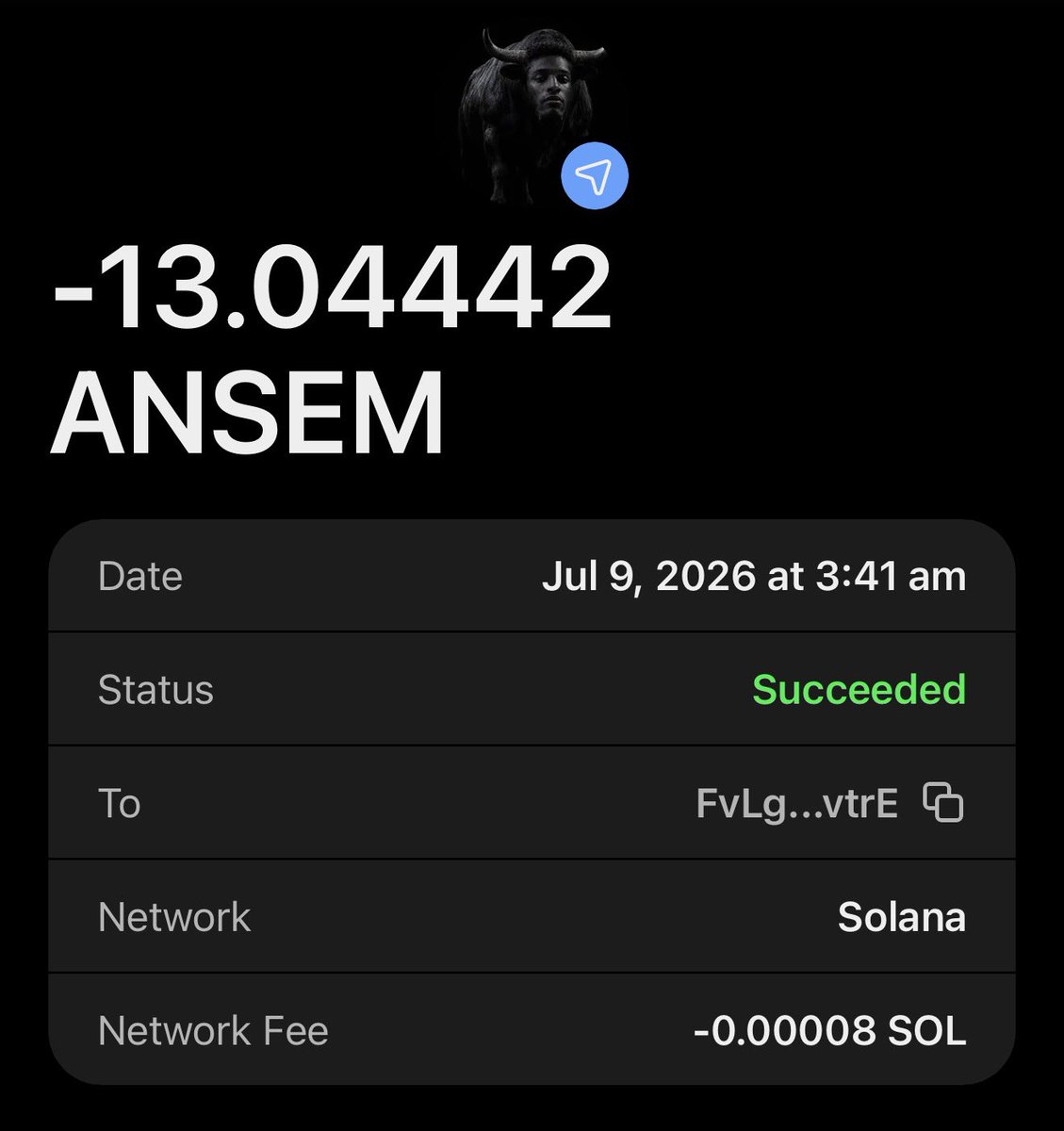 ytnoiz05's tweet photo. All you had to do was be in my Telegram

Don’t worry I’ll send out more solana:9cRCn9rGT8V2imeM2BaKs13yhMEais3ruM3rPvTGpump 

Make sure you follow me + turn notis on https://t.co/uUpqCtBgcD