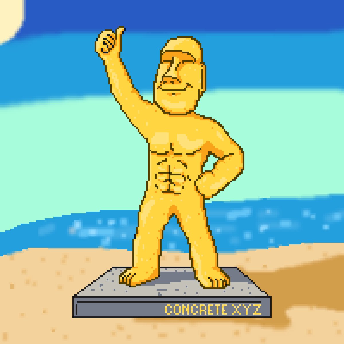 jackavalonero's tweet photo. it's time to stand tall. 🏛️

The @ConcreteXYZ finally here, and our pixel champion is ready to lead the charge.

let's build this concrete empire together. 🚀

discord : deeworaa (@ordinarymanishere_)

#ConcreteXYZ #concrete #pixelart https://t.co/b47LXWTpsu