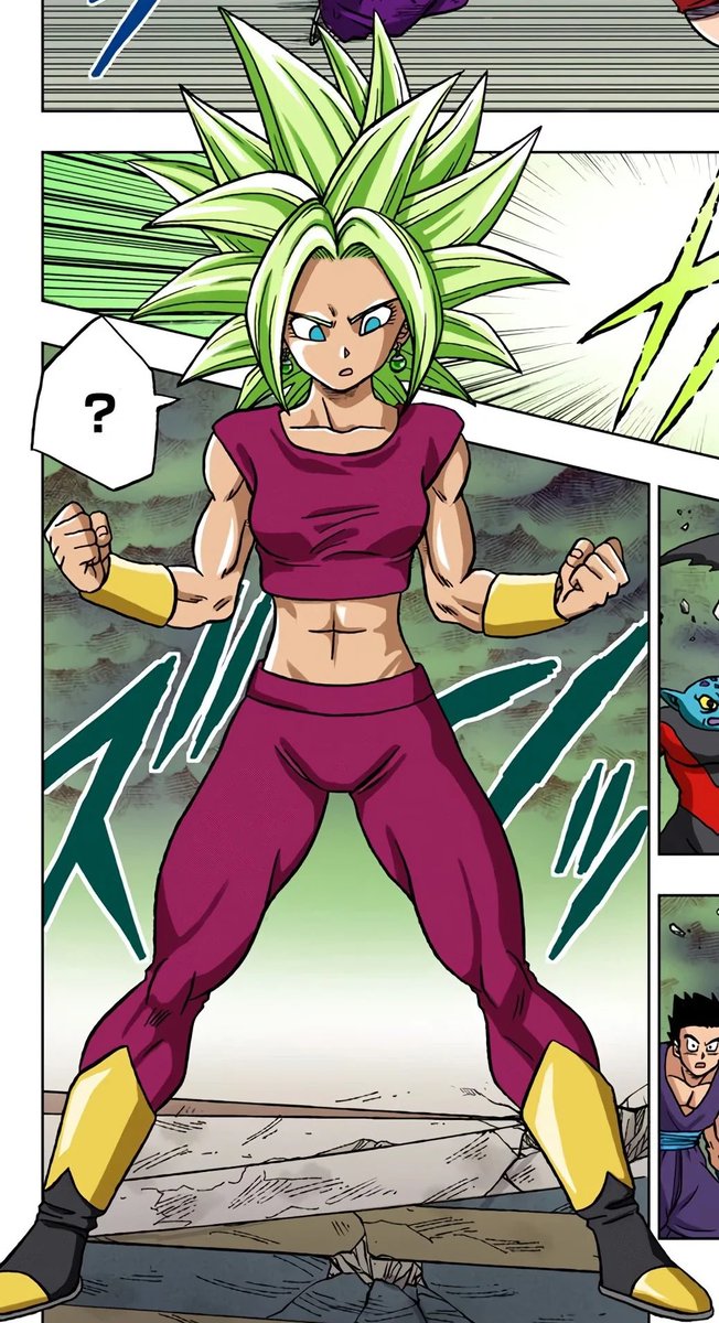 RealmKing1's tweet photo. @NyahojaSarahFan I know you said you don’t know Caulifla or Kale but they’re basically the best depiction of a female characters that doesn’t get sidelined like she ACTUALLY had purpose throughout Super. They even fought Goku and beat him when they fused. Android 18 had great moments in Super too https://t.co/vsVKvWVCwP