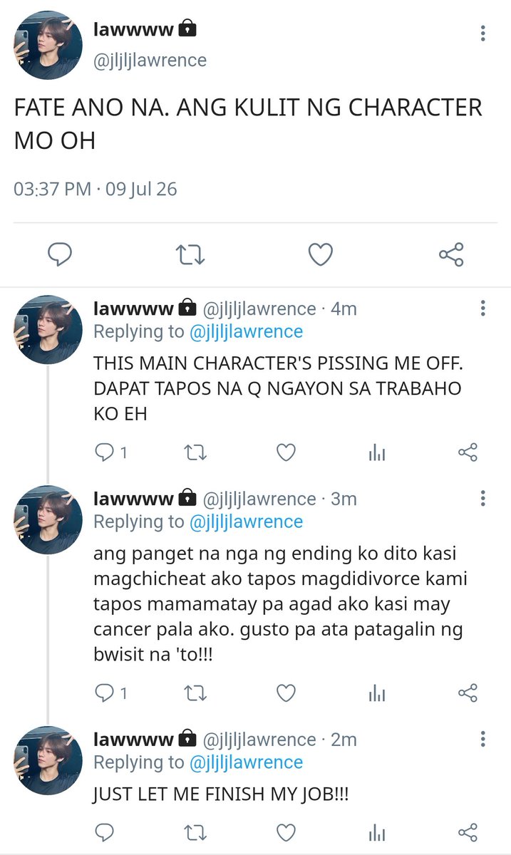 mbz_luv's tweet photo. thinking about this haneulz au where jl works for Fate, playing the side character whose only job is to bring the two main characters together. he always finishes his assignments without a problem—until one of the protagonists, Han, falls in love with him instead. https://t.co/NRPV25sx1G