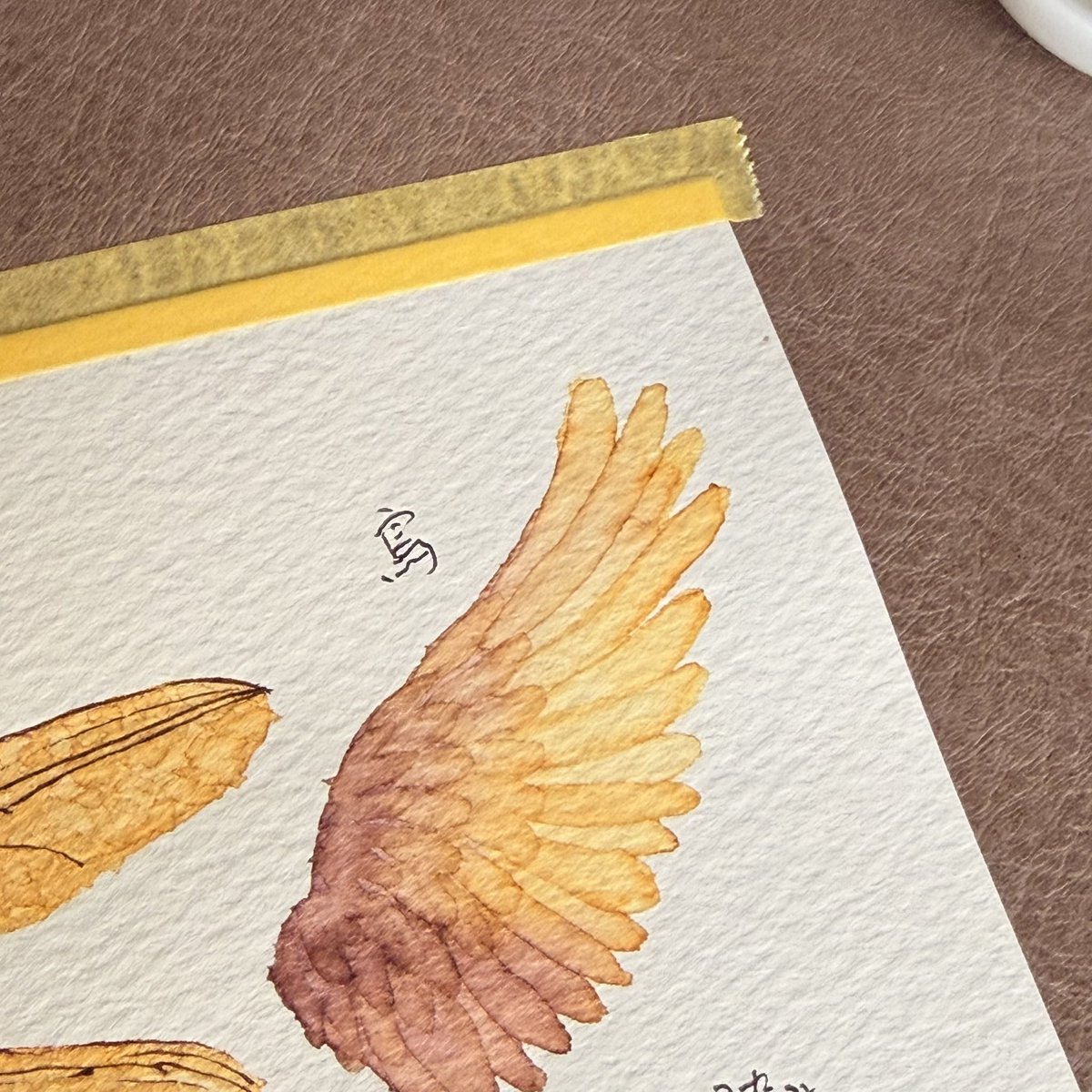 salty_f's tweet photo. 早くワークショップのプログラムまとめなきゃいかんのに、面白そうな描き方が次々と…

この羽、良いよね？楽しそうだよね？この作例。

ここで締めよう。いい加減に締めよう。 https://t.co/kErAGYSh4F