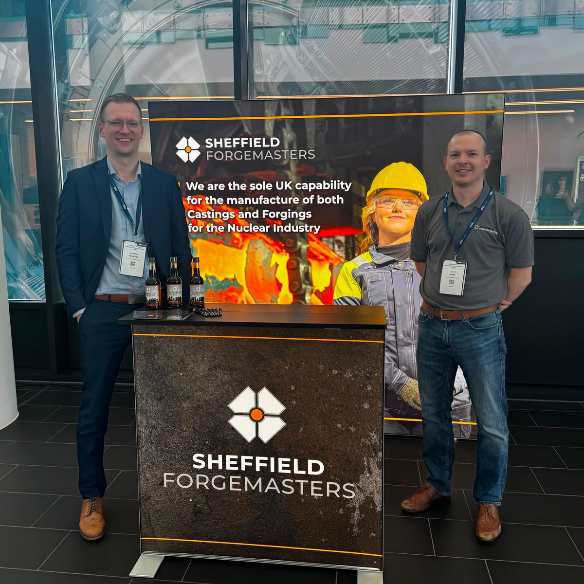 ForgemastersHQ's tweet photo. 👋 We are ready for an exciting day ahead at MTC’s National Nuclear Manufacturing Conference, here in Coventry.

Come and visit our stand to chat with our team about how Sheffield Forgemasters is supporting the UK’s nuclear future through world-class steelmaking and investment in our critical infrastructure.   

#Exhibition #Conference #MadeInSheffield