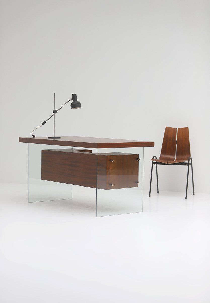 interiorsuckerr's tweet photo. 50s Modernist desk designed by Jacques Dumond https://t.co/dtEFioWuRC