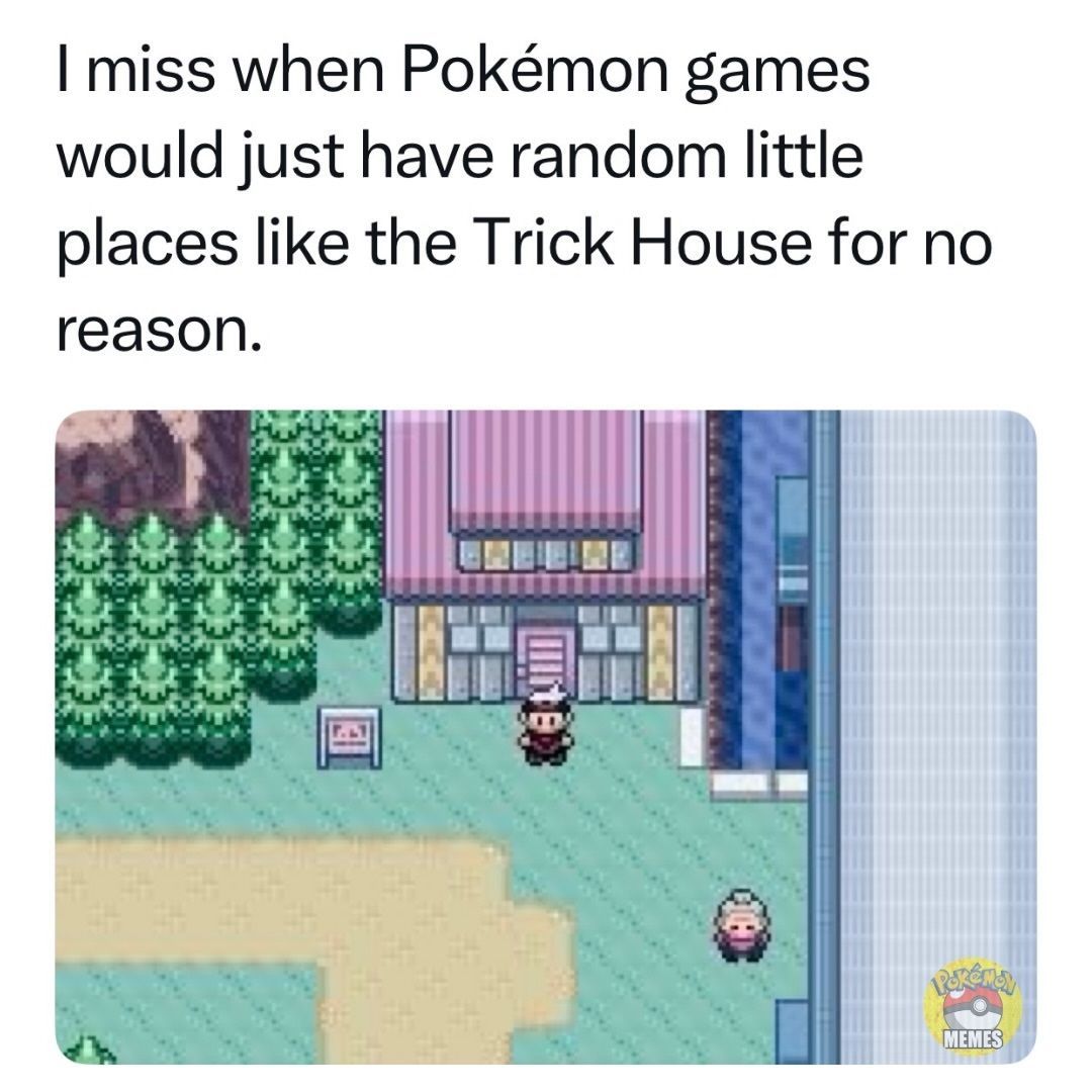 pokemon_daily's tweet photo. this Trick House was ICONIC https://t.co/rkilknVJuW