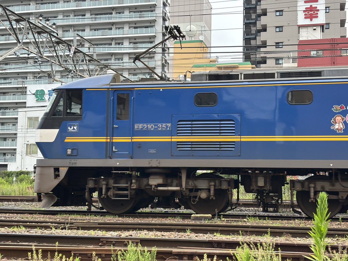 SN_CargoRail's tweet photo. 入れ替え中のタンク車を牽引した桃太郎
左からKD60、シキ+ヨ、コンテナ列車、桃太郎+タンク列車という様々な貨車が集まった写真 https://t.co/31MhzW9EiC