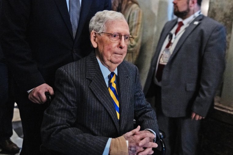 CertifiedLeggi's tweet photo. BREAKING: Mitch McConnell set to have an important meeting with UK Prime Minister Margaret Thatcher. https://t.co/MB6KgnxDSu