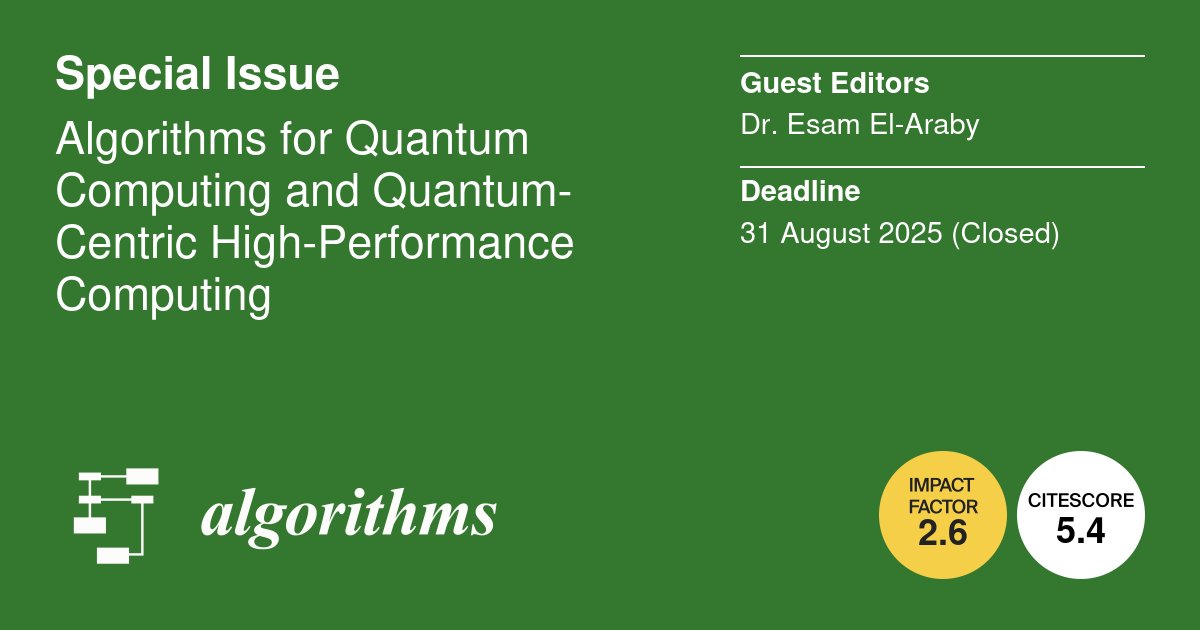 Algorithms MDPI tweet media