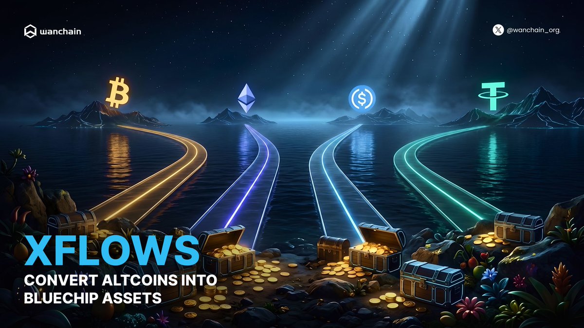 wanchain_org's tweet photo. XFlows just got a major upgrade 🌊

You can now swap your altcoins directly into blue-chip assets, all crosschain, all in one place on https://t.co/15ykI8DO7k

No more juggling bridges and DEXs just to consolidate your bags. 

🧵 1/3 https://t.co/6ejOLEhdOu