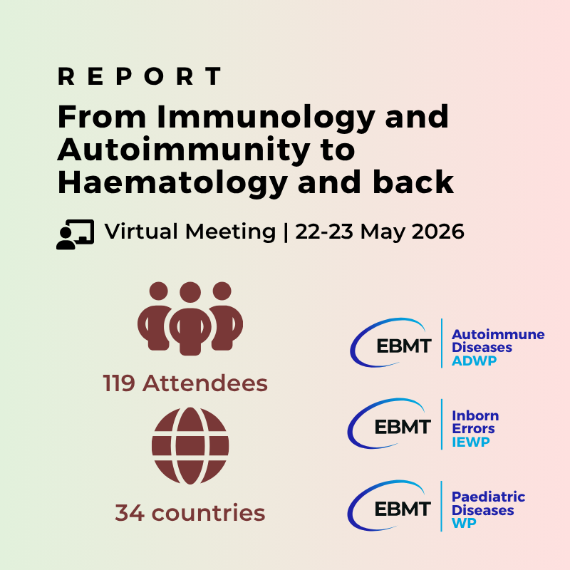 TheEBMT's tweet photo. 📄 Discover key updates on HCT, CAR-T and gene therapies for autoimmune diseases, alongside expert perspectives on the latest clinical advances in our most recent meeting report.
📖 Keep reading: https://t.co/JxVpMXZWjK
#autoimmunedisease #hematology #patientcare #HCT #celltherapy
