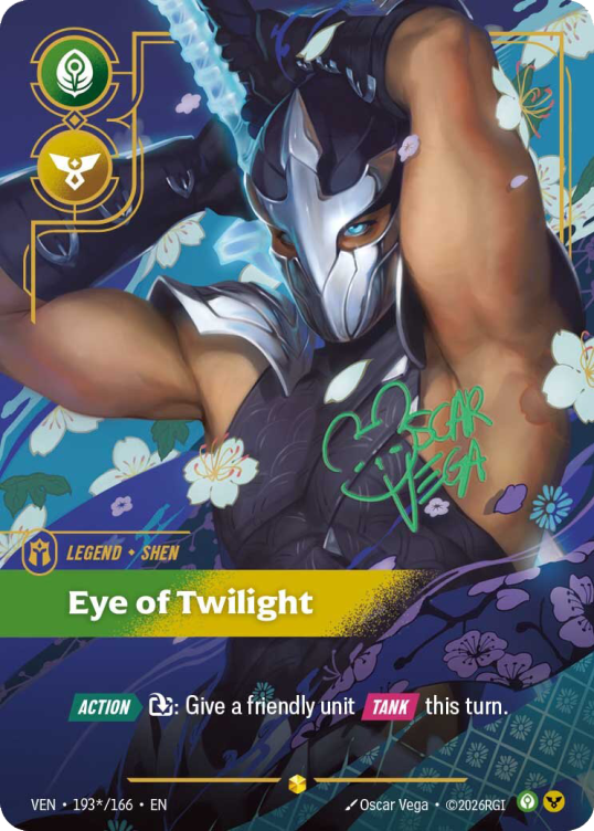 RiftboundReport's tweet photo. Overnumbered &amp; Signature Eye of Twilight (Shen Legend)

#RBVendetta https://t.co/7m2dDyBeI4