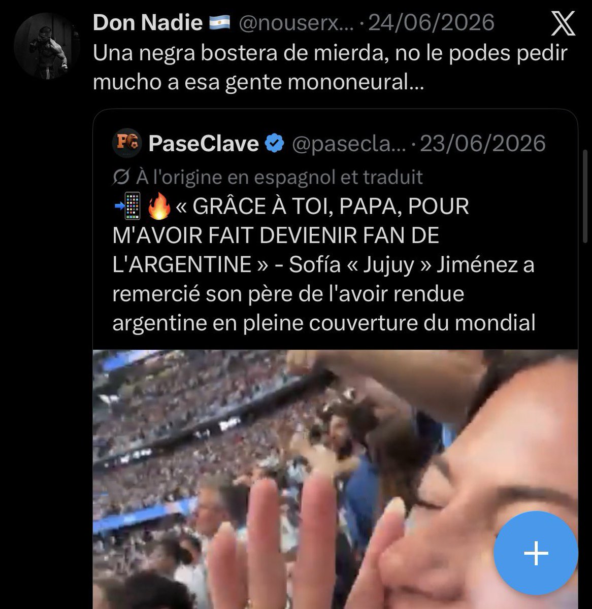 kevinho_4's tweet photo. @nouserxyx @NoelliaCaceres @SscNapoliFRA "Oe mais tu dénigres une femme " ??? https://t.co/ujJYXuzlhP