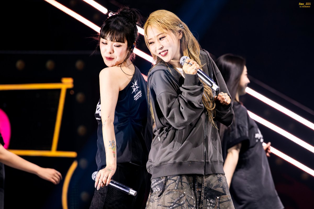 moo_5501's tweet photo. 260705 [4WARD] in KAOHSIUNG

#마마무 #MAMAMOO #문별 #Moonbyul #휘인 #Wheein
#4WARD #MAMAMOO_2026_WORLD_TOUR https://t.co/hv6aI1c6mi