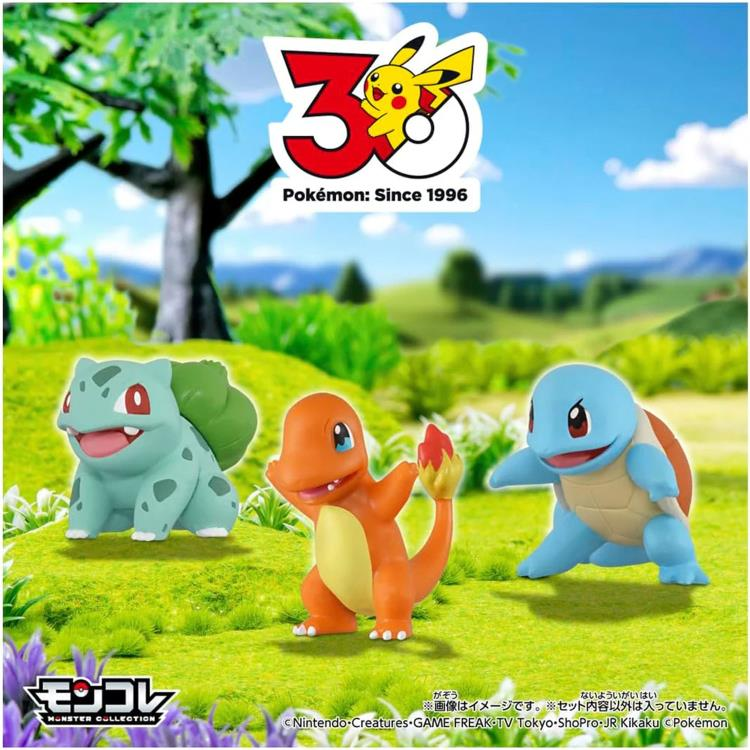 Pokekalos's tweet photo. À chacun sa génération ! Figurines des starters de toutes les générations Pokémon éditées par Takara Tomy pour célébrer les 30 ans de la licence https://t.co/Twl21iZks0