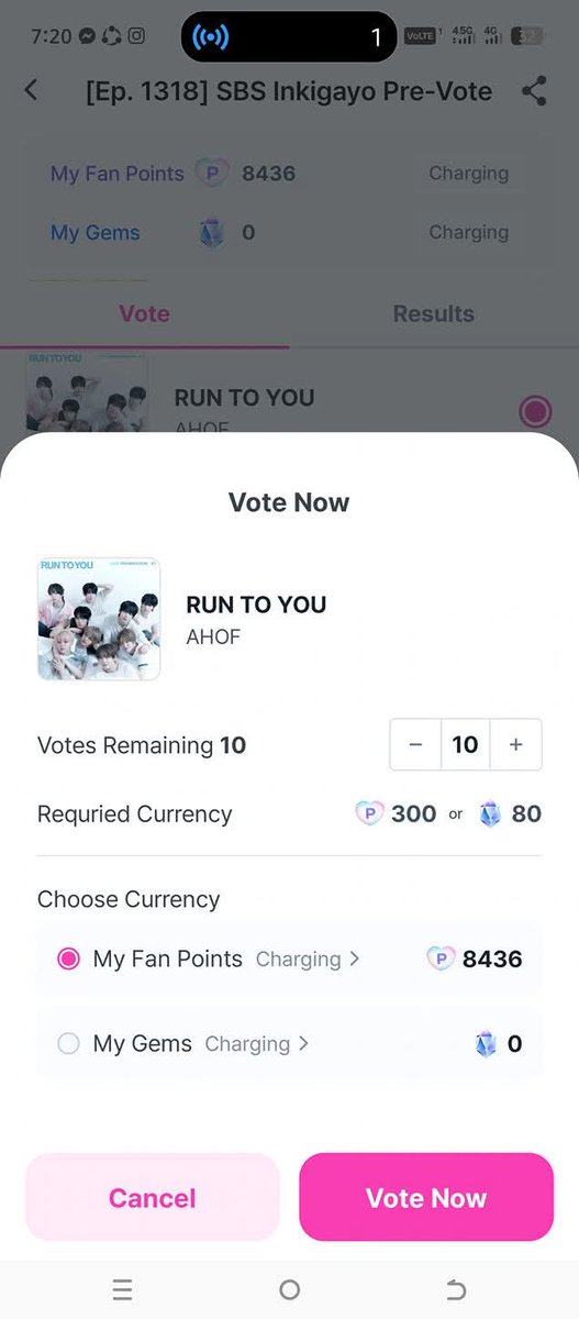 JustTrud's tweet photo. Pre-voting for Inkigayo has already started pero bad news, wala sa top 3 ang AHOF
Please bumoto na kayo sa LINC APP now!!!! 
10 votes per day lang ang max votes. FOHA please 🙏🏻 https://t.co/FYCaus18C2