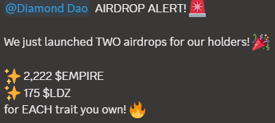 XNicholoco's tweet photo. And we just got a sweet DAO airdrop reward from @PepeGodsSol  

Did you check the project already? https://t.co/KEGOxDtw1I