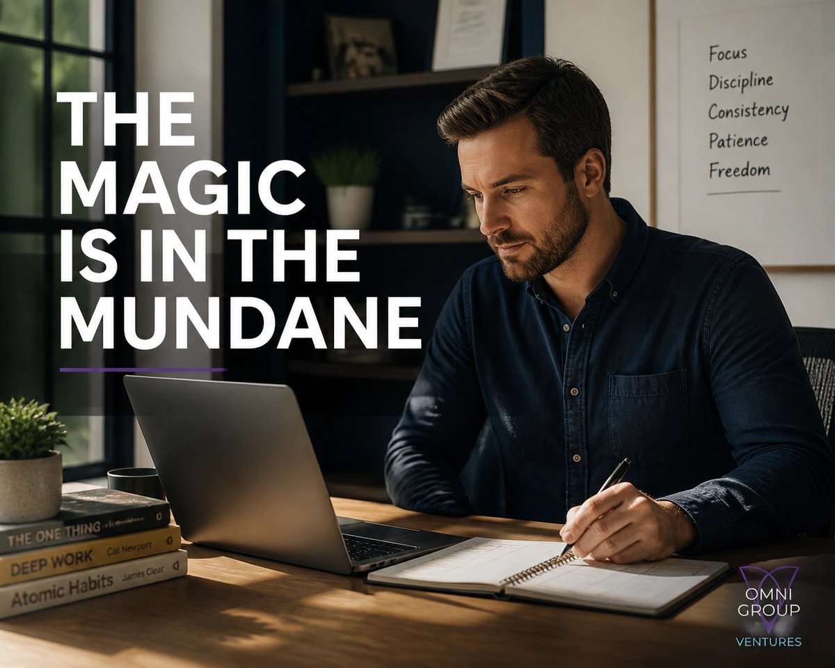 Jonmoss77's tweet photo. Growth is exciting.
Operations are boring.

But you can’t have sustainable growth without the discipline of systems.

The 'magic' happens in the mundane.

Do the work. Build the system. 🏗️

#Operations #Discipline #BusinessScale #OGV https://t.co/tzw3R7VOT8