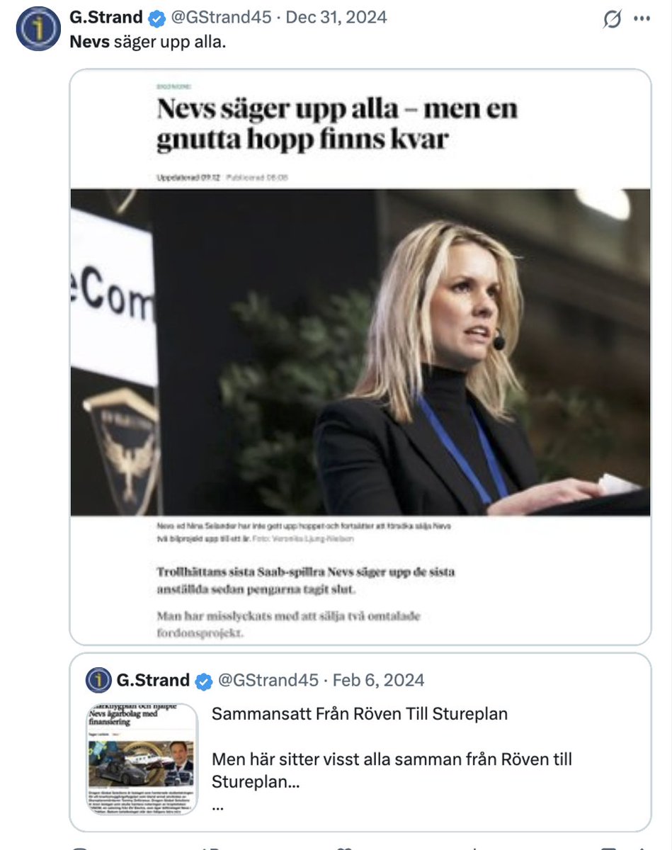 GStrand45's tweet photo. Wallenbergs vakthund checkar ut.

Korrupta på centrala poster för infiltration av agendor som gynnar ett fåtal. 
Den Svenska gängkriminaliteten har aldrig varit tydligare.........
https://t.co/a06tlRlHRa är inget annat än ren politisk infiltration mot sin egen befolkning precis som Reinfeldts "Drivkraft Sverige". Bränslebilar skulle kollektivt straffas till förmån för Wallenbergs kinesiska elbilskarteller. Det finnns en särskild plats i helvetet för alla "klimat"drivare.