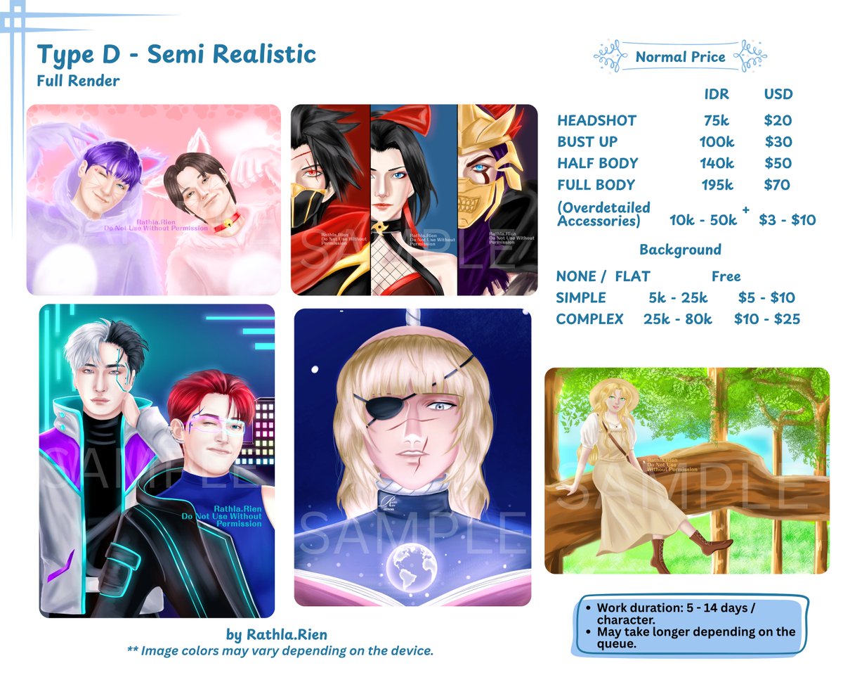 raaathla's tweet photo. °•Commissions update•°
💙 and 🔁 are very appreciated. Thank you..

***
Hello, everyone! I'm opening commissions both for 🇮🇩 &amp; International! Please kindly dm me if you're interested in it^^

Currently open for 5 slots!

[ToS is in the reply]

#commissionsopen #commissionopen https://t.co/gq1Ph7swNu