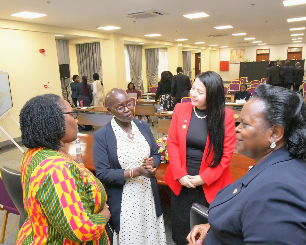 unwomenuganda's tweet photo. Today, Principal Judge Lady Justice Jane Francis Abodo, together with @Dr_KatjaK, Head of @ADCinUganda, opened a two-day training for Registrars on Gender-Responsive Adjudication at the @JudiciaryUG Court of Appeal under the #Justice4Her project, in partnership with #IAWJUC. https://t.co/6BWZxbdtAW