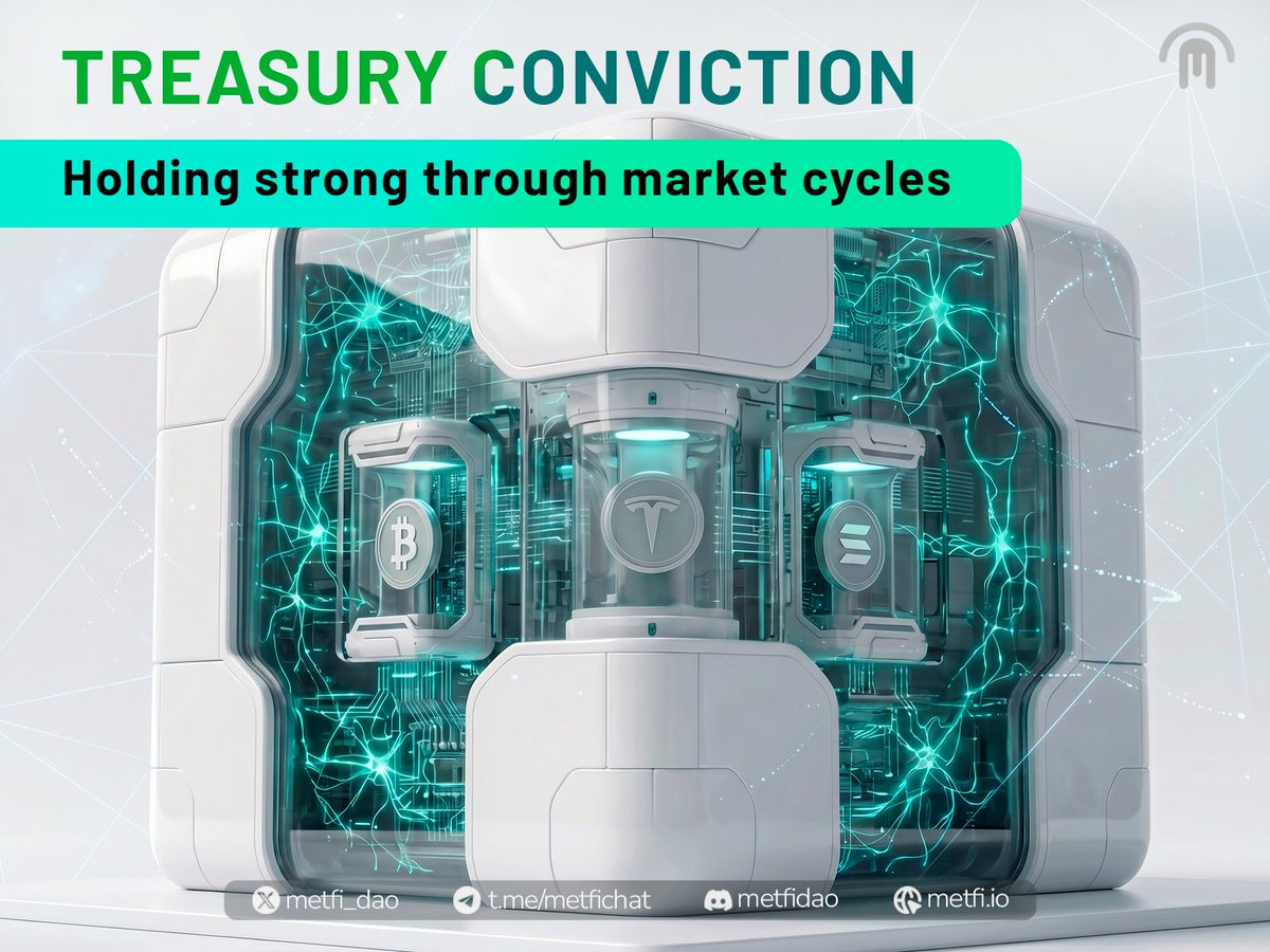 MetFi_DAO's tweet photo. One market snapshot never tells the full story. 🧭

The MetFi Treasury is holding strong through volatility, securing long-term exposure to BTC, SOL, and TSLAx instead of reacting emotionally to short-term price swings.

The strategy is conviction through cycles, not panic during them.

Explore MetFi: 👉 https://t.co/bWBBHtfzzb

#MetFiDAO #Staking #BNBChain #DAO #crypto #blockchain #Bitcoin #Solana #TSLAx
