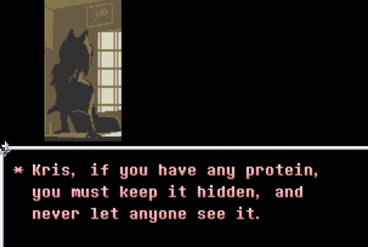 PlongoYT's tweet photo. The eggs have been a fucking death trap this whole time and we're walking right into it #deltaruneㅤㅤㅤ https://t.co/g6b4vyXEqs