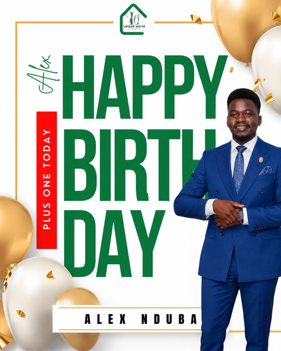 letashworld's tweet photo. Wishing you a year filled with good health, greater achievements, and endless success. Happy Birthday, Alex! ππ₯ May this new chapter bring you even more reasons to smile.
#HappyBirthday #TeamLetash #WorkFamily Morara Kebaso / Kisii to Kamiti / EACC https://t.co/9fS8CL8yfL