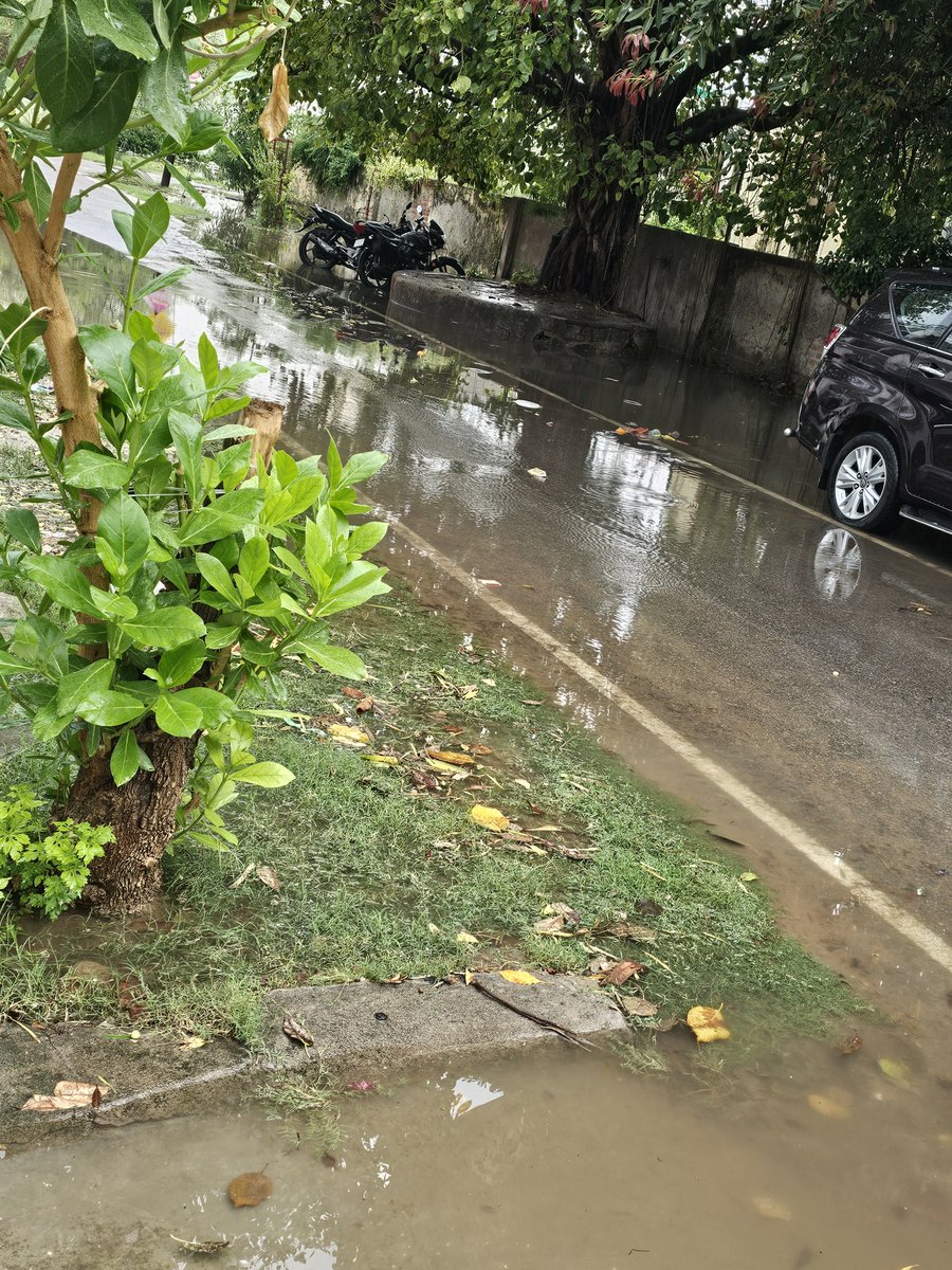 Nami4India's tweet photo. @LMC_Lucknow @AdminLKO 
@CMOfficeUP 
After paying taxes this is what Lucknow Municipality does to your locality.  Just the first rain of the season and look at the water logging in our area in Lucknow Krishna Nagar
SHAME ON BJP GOVERNMENT ! https://t.co/A9wOnpNIPP