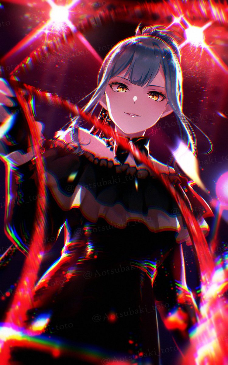 Aotsubaki_toto's tweet photo. 神のファンサービス🎀🌀
 #bandoriart  #AveMujica https://t.co/CkiJwai5K1