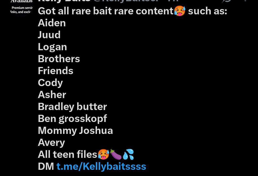 LucasBaitsky9's tweet photo. (REPOST FOR 1 FREE FILE) Hot male groups and bait requests 📥🥶😋🥵
DM Telegram👉 https://t.co/UgYnScAsp5   Preview Channel👉 https://t.co/7rgiK0ZLI7…
Zangi👉 https://t.co/lBzdlbDn9Y…

#baitrequest #baitboy #baitservices #baitedboy #baitguy #BaitStraight #gay #addchatboys #bait https://t.co/L0SlMsjHW5