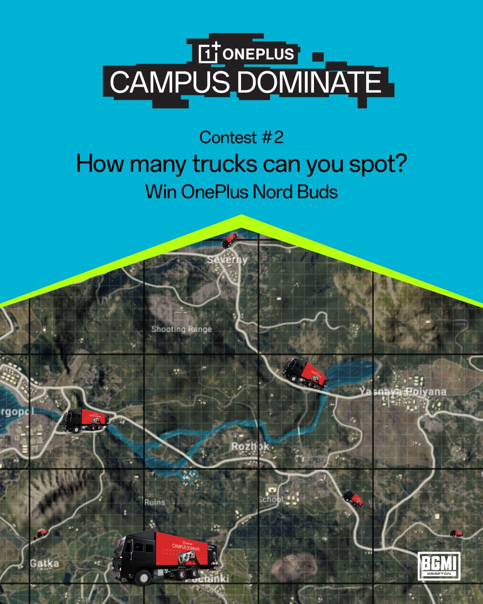 OnePlus_IN's tweet photo. Look closely... did you catch them all? 👀
Repost and reply with your final count, and stand a chance to win OnePlus Nord Buds.

#OnePlus #CampusDominate https://t.co/TgnTDwXLEI