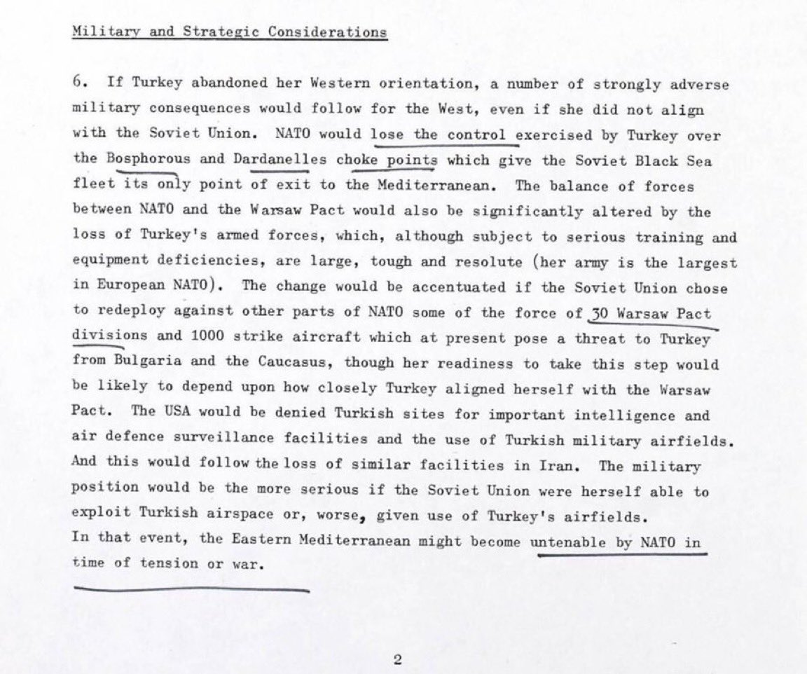 LukeDCoffey's tweet photo. Being an Ankara for the @NATO Summit this week, I’m reminded of the briefing note, prepared for Lady Thatcher on her 2nd day as Prime Minister, regarding the strategic importance of Türkiye. Little has changed. 🇹🇷 https://t.co/JzjzJ9gYET