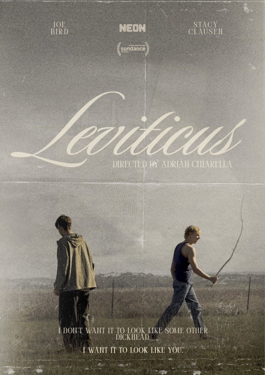 wyharls's tweet photo. needed a poster for my room so i made this quick little leviticus poster ! :) https://t.co/3zSD8XmApC