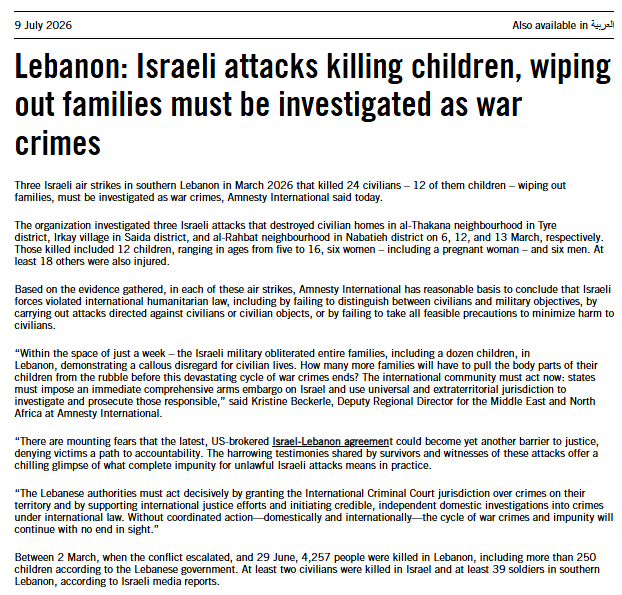 declassifiedUK's tweet photo. As Amnesty calls for investigations into Israeli massacres of civilians in Lebanon, a reminder that defence secretary @DanJarvisMBE maintains a military accord with Israel. 

Jarvis was listed as "friend of Israel" before Labour Friends of Israel removed its webpage of members. https://t.co/BI2BHNKllP