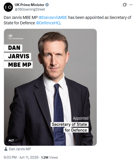 declassifiedUK's tweet photo. As Amnesty calls for investigations into Israeli massacres of civilians in Lebanon, a reminder that defence secretary @DanJarvisMBE maintains a military accord with Israel. 

Jarvis was listed as "friend of Israel" before Labour Friends of Israel removed its webpage of members. https://t.co/BI2BHNKllP
