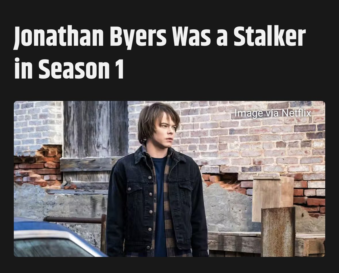 byerss1988's tweet photo. Yep, THAT’S why it’s tough to rewatch stranger things https://t.co/ML3BBS1r6O